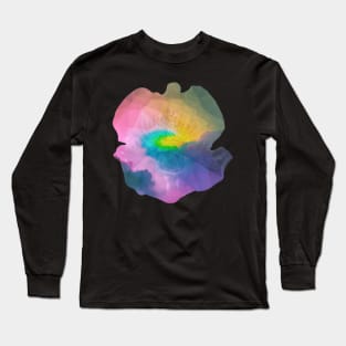 Pastel rainbow triangle flower Long Sleeve T-Shirt